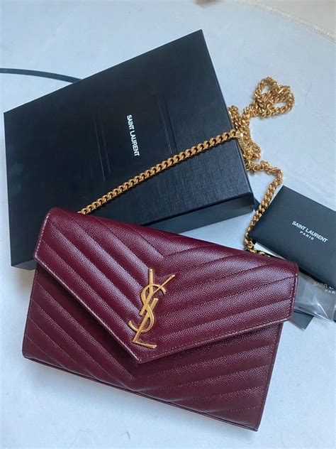 used ysl wallet on chain|best wallet on chain women.